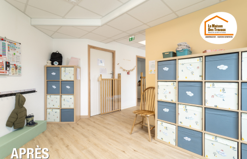 entreprise rénovation Reignier-Esery, rénovation bâtiment public Haute-Savoie, travaux micro-crèche Reignier, rénovation complète locaux éducatifs, rénovation espace d’accueil enfants