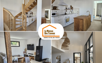 Transformation de grange en maison avec aménagement de l'espace de vie - Solliès-Toucas 83210