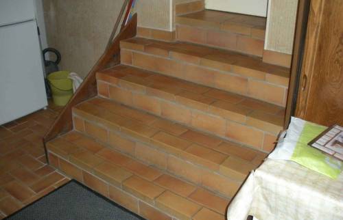 L'escalier béton avant les travaux