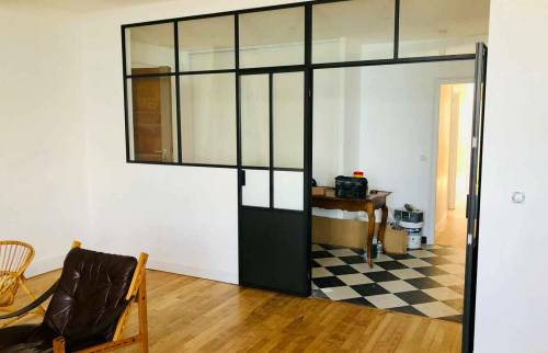 Verrière d'atelier Intra-muros à Saint-Malo avec porte 2 ouvrants