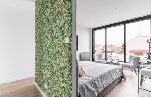 Surélévation d'une maison en bardage zinc anthracite à Vertou