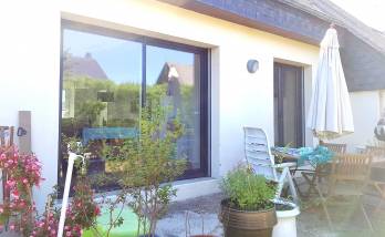 Remplacement de menuiserie extérieure avec nouvelle baie vitrée coulissante en aluminium - Pornic 44210