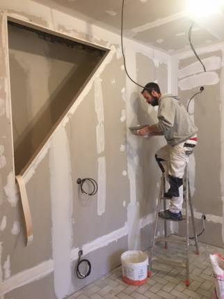 Pose de cloison en placo BA13 - Nantes 44