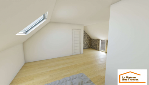 Chambre vu côté lit (avant)