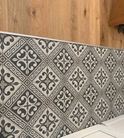 Carrelage effet carreau de ciment - Rénovation Rouen