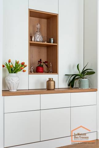 vaisselier sur mesure dans la salle à manger