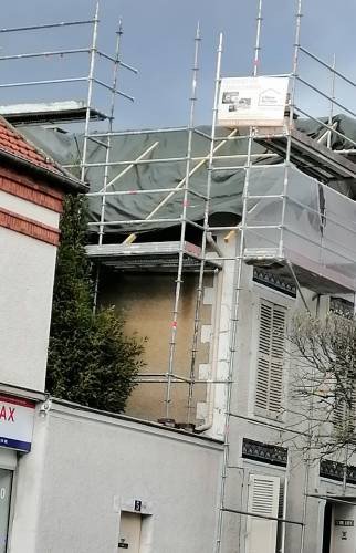 Chantier toiture Fontainebleau
