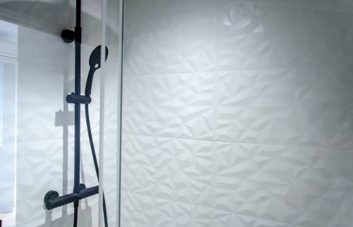 Faience et colonne de douche noire