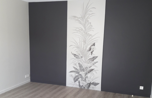 Mur peint et papier peint décoratif