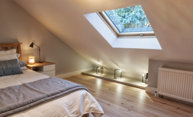 Chambre d’ami sous des combles à Chaponost