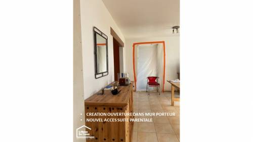 Travaux d'ouverture de mur porteur