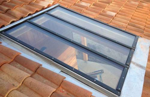 Verrière toir en pente façade latérale extérieur - Biarritz - 64200