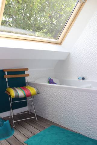 Installation d'une baignoire sous pente