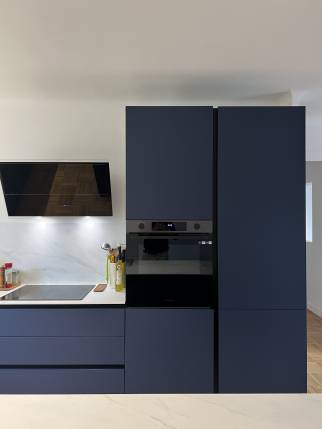 Mobilier de cuisine créée dans un appartement rénové - Nantes 44