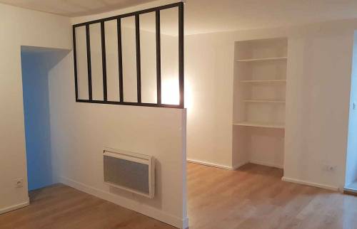 Rénovation finie Saint-Servan - espace chambre - bureau