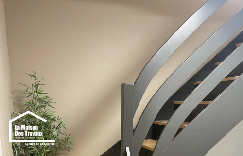 Rembarre d'escalier en acier noir