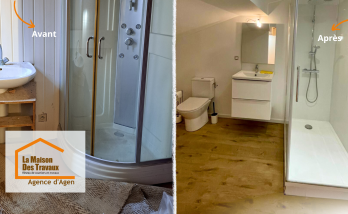 Avant/après bluffant : découvrez comment une petite salle de bain vieillissante s’est transformée en un espace moderne, lumineux et fonctionnel.