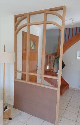 Verrière d'atelier posée