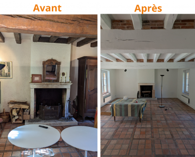 Rénovation de salon Sologne
