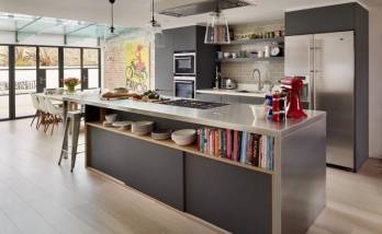 Cuisine ouverte sur salon et terrasse