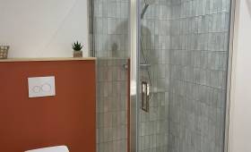 Création de salle de bain dans un garage transformé en appartement - Montauban 82000