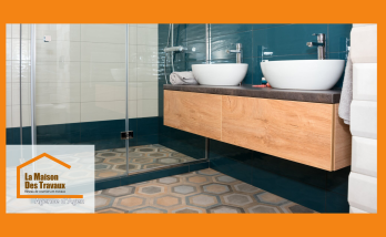 Rénovation de salle de bain, douche a l'italienne et meuble sous vasque suspendu.