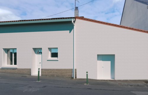 PROCHAINEMENT - Rénovation de maison en pierres à Vertou (44120) - vue 3D côté rue