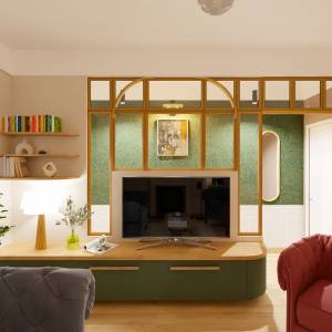 Aménagement d'un salon - La Maison Des Architectes