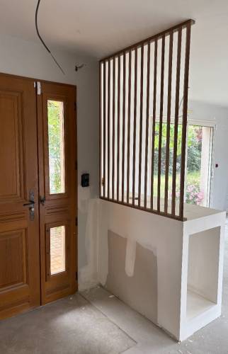 Rénovation complète d'une pièce de vie à Basse-Goulaine 44115 - travaux en cours