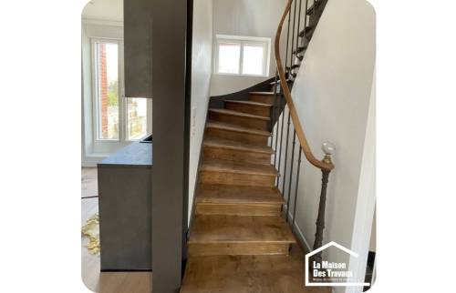 Rénovation d'un escalier en bois 