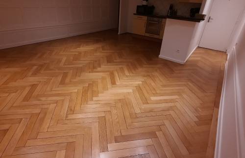 Après restauration parquet Pontarlier