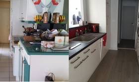 cuisine rénovée avant/après