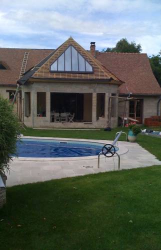 jardin piscine terrasse couverte