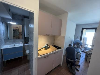 pose de cuisine équipée