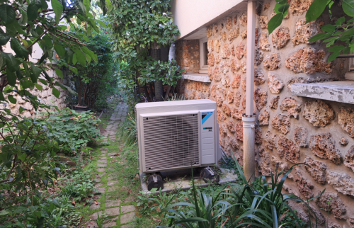 Installation d’une pompe à chaleur à Asnières (92600) - partie extérieure