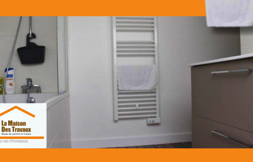 Aménagement de salle de bains par Laurent, courtier La Maison Des Travaux Aix-en-Provence. 