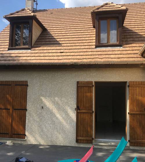 Fenêtres d’une maison à Chauvigny avant travaux
