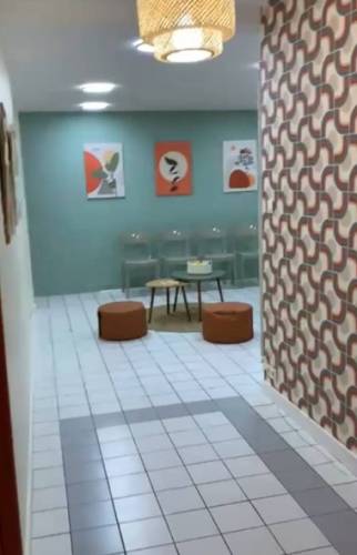 salle d'attente après travaux cabinet médical Claix 