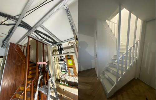 Avant Après escalier 