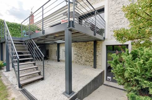 Construction de terrasse en haute Craponne