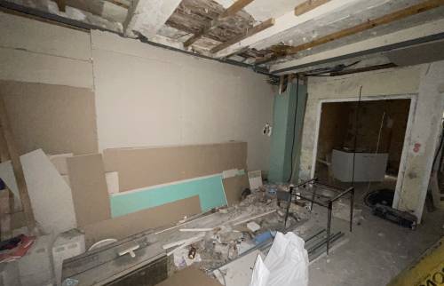Sous sol de l'immeuble avant travaux de rénovation