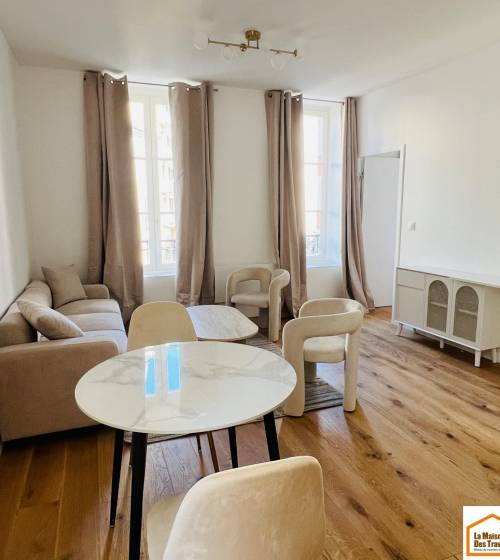 salon appartement gris