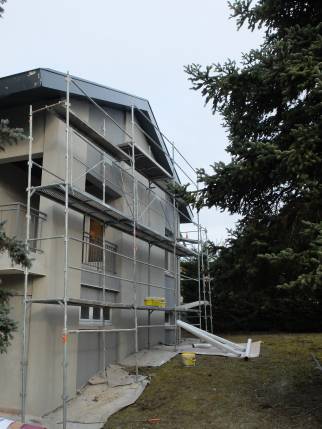 Saint Didier au Mont d'Or : Rénovation de la façade d'une villa contemporaine