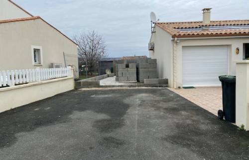 Avant construction du garage