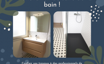 Rénovation Salle de Bain à Quimper : Un Chef-d'œuvre en Noir et Blanc