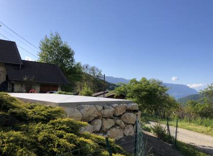 Travaux terminés : Dalle et enrochement finis