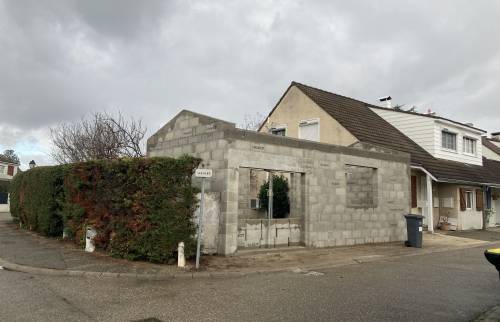 Extension de plain pied : travaux de maçonnerie en cours - Marcy l'Etoile (69280)
