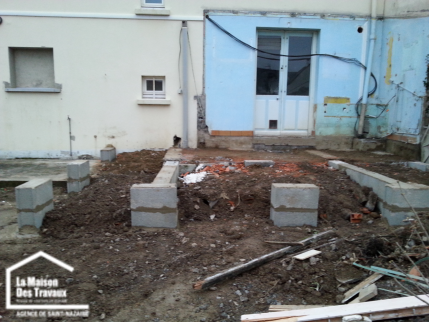Travaux d'aménagement de terrasse