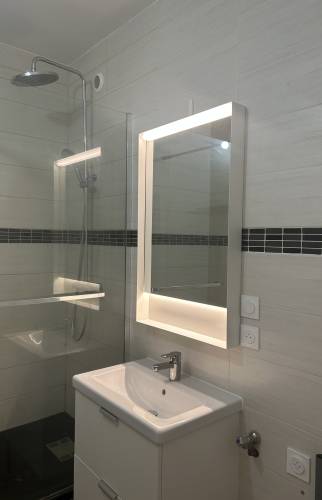 Meuble vasque après rénovation pour location
