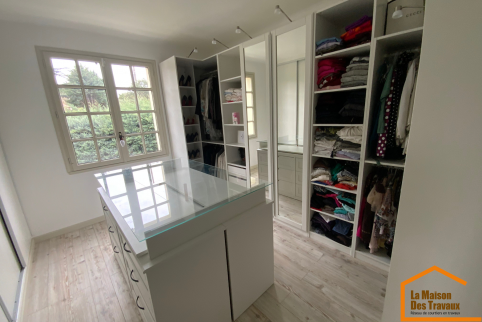 installation d'un grand dressing